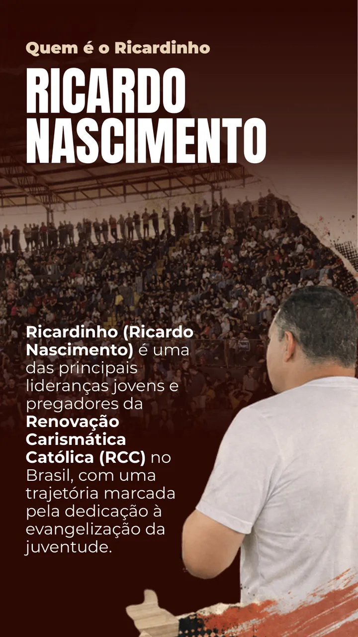 Quem é o Ricardinho: uma das principais lideranças jovens e pregadores da Renovação Carismática Católica no Brasil.